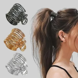 Ffasiwn Lliw Solid Metal Gwallt Crafanc Vintage Steil Gwallt Sefydlog Hairpin ar gyfer Merched Cool Merched Uchel Ponytail Buckle Clip Gwallt Penwisgoedd Clip Gwallt