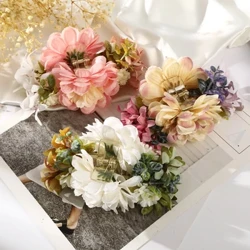 Mô Phỏng Lớn Hoa Vuốt Tóc Cho Nữ Thanh Lịch Acrylic Retro Hoa Hồng Đỏ Tóc Bên Kẹp Thời Trang Miễn Phí Vận Chuyển