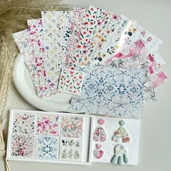 Polymer Đất Sét Màu Nước Giấy Chuyển Khắc In Mô Hình Giấy Trang Trí Handmade Gốm Sứ Thủ Công Đồ Gốm Dụng Cụ Làm
