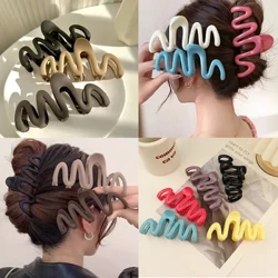 Agrafe pentru gheare de păr din acrilic la modă Agrafe de păr în stil ondulat Agrafe pentru păr Accesorii pentru păr Grip pentru păr Coada de cal pentru femei