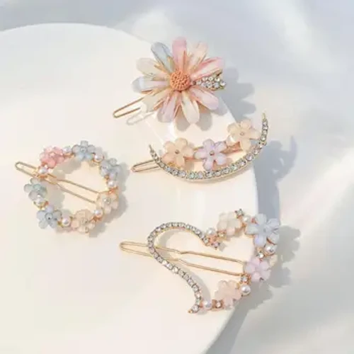Móng Vuốt Tóc Phong Cách Thời Trang Dễ Thương Kẹp Tóc Kèm Nơ Phụ Kiện Hợp Thời Trang Hình Học Barretter Theo Nhu Cầu Trẻ Em Hợp Thời Trang Dễ Thương