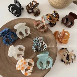 Nhỏ Acetate Cầm Cao Đuôi Ngựa Tóc-Giữ Kẹp Tóc Vuốt Tóc Tóc Mũ Đội Đầu Nữ Bằng Kẹp Cá Mập Kẹp Tóc phụ Kiện