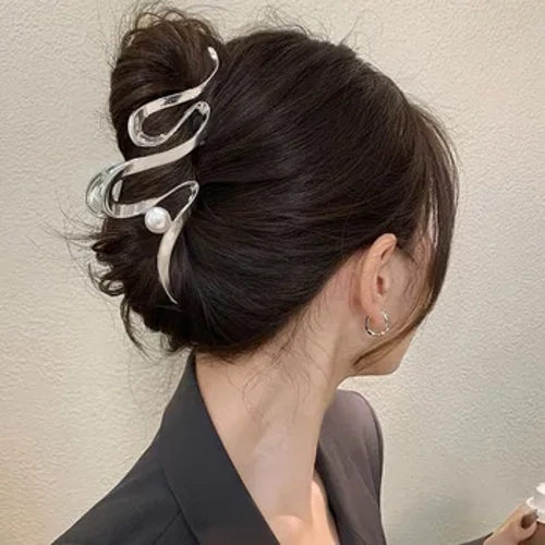 2023 Ffasiwn Newydd Metal Geometrig Gwallt Claw Clip Clipiau Gwallt Trendy Clampiau Gwallt Pinnau Gwallt Parti Affeithwyr Gwallt Ar Gyfer Merched Penwisgoedd