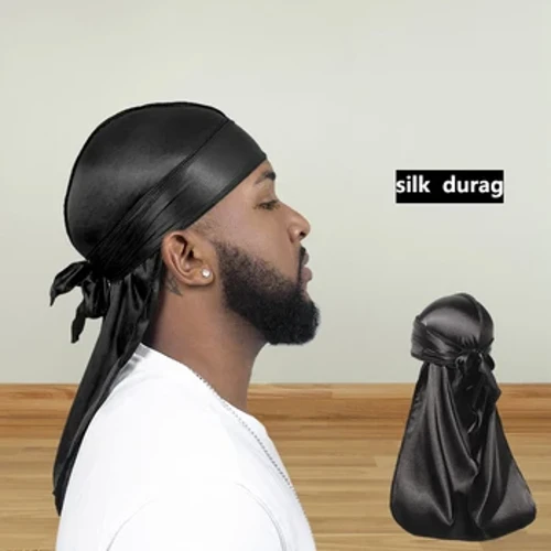 Umsila Omude Unisex Omdala I-Satin Doo Rag Durag I-Bandanas Cap Pirate Hat I-Turban Men Hip Hop Headband I-Biker Headwrap I-Headwear Yabesifazane