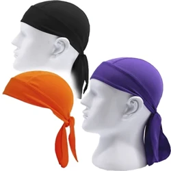 ʻO ka moʻa kaʻa kaʻa Bandana Hair Scarf i hoʻopaʻa ʻia i nakinaki ʻia no nā kāne wahine maʻemaʻe kala maʻemaʻe Biker poʻo wrap lōʻihi lōʻihi Turban pāpale nā ​​mea lauoho.