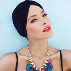Co Giãn Băng Đô Cài Tóc Turban Gọng Hồi Giáo Mũ Nón Nữ Thời Trang Chắc Chắn Băng Chủ Đề Bandanas Đầu Quấn Hóa Trị Hijab Thắt Nút Ấn Độ Mũ Tóc nón Lưỡi Trai