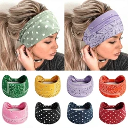 1 Chiếc Boho In Hoa Rộng Đầu Cotton Mềm Mại Dây Mũ Trụ Phụ Kiện Tóc Dành Cho Nữ Tóc Tự Làm Mũ Băng Đô Quấn Tóc
