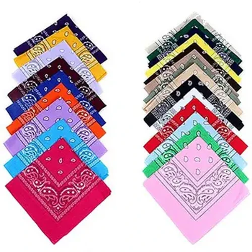 Ayollar/Erkaklar uchun kvadrat bandana Hiphop bosh o'rash bosh tasma sharf bilaguzuk 55 x 55 sm bo'yinli ayol Dropship o'rash susturucu Bandana sharf