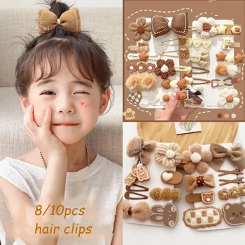 Mùa Đông Hàn Quốc Sang Trọng Kẹp Tóc Họa Tiết Hoa Dễ Thương Nơ Barrettes Cho Bé Gái Mũ Bé Gái Bé Gái Phụ Kiện Tóc Trẻ Em Công Chúa Kẹp Tóc