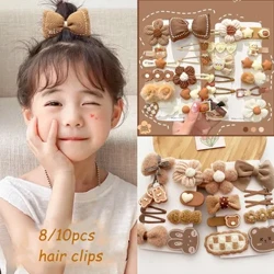 Mùa Đông Hàn Quốc Sang Trọng Kẹp Tóc Họa Tiết Hoa Dễ Thương Nơ Barrettes Cho Bé Gái Mũ Bé Gái Bé Gái Phụ Kiện Tóc Trẻ Em Công Chúa Kẹp Tóc