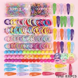 Aksesoris Rambut Anak Set Anak Perempuan Warna-warni Elastis Rambut Band Bayi Lucu Ikat Kepala Anak Jepit Rambut Ekor Kuda Pemegang Scrunchies Hadiah
