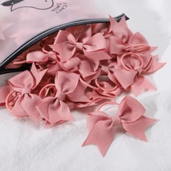 10 Cái/lốc Grosgrain Ruy Băng Hình Heo Tóc Nơ Co Giãn Dây Buộc Tóc Tóc Đựng Bé Gái Phụ Kiện Tóc Cho Bé Trẻ Sơ Sinh