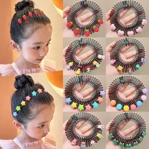 Nei Kanner Y2k Star faarweg Hoer Kamm Broken Headband Hoer Clips Bunny Cute Headdress Prinzessin Meedercher Verlängert Hoer Accessoire