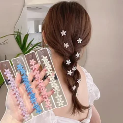Haurrentzako Mini Ile-Klip Berriak Neskentzako Ile Osagarriak Ile txirikordatua Lore txikia Emakume gozoak Moda Apaintzeko Barrettes