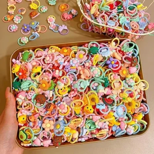 50/40/30pc e elastici carini per bambini non danneggeranno i capelli con buona elasticità. Bambia per bambini e copricapo di ragazze carine