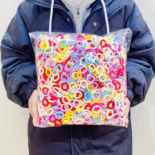 100/300/500pcs colorat de bază nylon ealstic trupa de păr pentru fete ponei de ponei ține scrunchie cauciuc trupa pentru copii accesorii pentru păr de modă