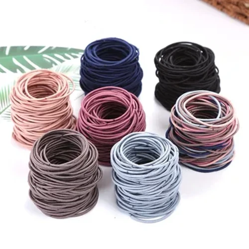 100/200pcs felanulanua'i fa'a'u'u lauulu fusi maea Scrunchie Set fusi ulu Liki Nonoa Colet mo tama'ita'i Teine Laulu Fa'apena mea fa'aoga.