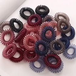 Bandiau Gwallt Elastig 10Pcs/Lot Merched Gwallt Gwallt Tryloyw Bach Tei Gwm ar gyfer Merched Deiliad Ponytail Gwallt Rhaffau Gwallt Girl Affeithwyr