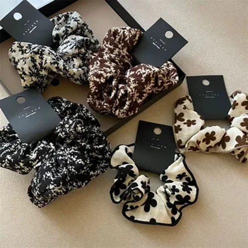 TwinkLei Vintage soch bog'lash elastik soch tasmalari Scrunchie ayollar bosh arqon mato soch arqon soch aksessuarlari Qizlar ot dumi bosh bandi
