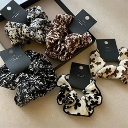 TwinkLei Vintage Gwallt Clymu Bandiau Gwallt Elastig Scrunchie Merched Pen Rhaff Ffabrig Gwallt Rhaff Gwallt Affeithwyr Merch Band Pen Ponytail