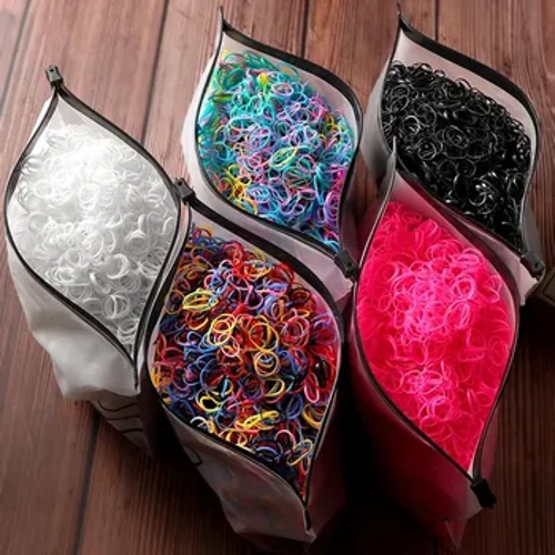 1000/2000Pcs na Elastic Hair Bands Disposable Scrunchie Rubber Band Ponytail Holder Mga Tie ng Buhok para sa mga Batang Babae Headband Mga Accessory ng Buhok ng mga Bata