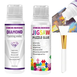 5D Timanttimaalaus taide liima pysyvä hold -kiiltoefekti Puzzle Sticle Track Diamond -kirjonta Mosaic Glue Gel -tarvikkeet