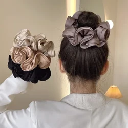 Scrunchies cu design francez nobil pentru femei, bentiță elastică pentru fete, banda elastică pentru femei, accesorii pentru păr, legături de păr, suport pentru coadă de cal