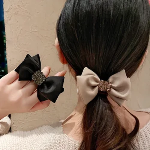 Moda kamon tugunli kristalli soch bog'ichlari bir tekis rangli yuqori elastik scrunchies ayollar ponytail ushlagichi qiz yuqori sifatli kauchuk tasma
