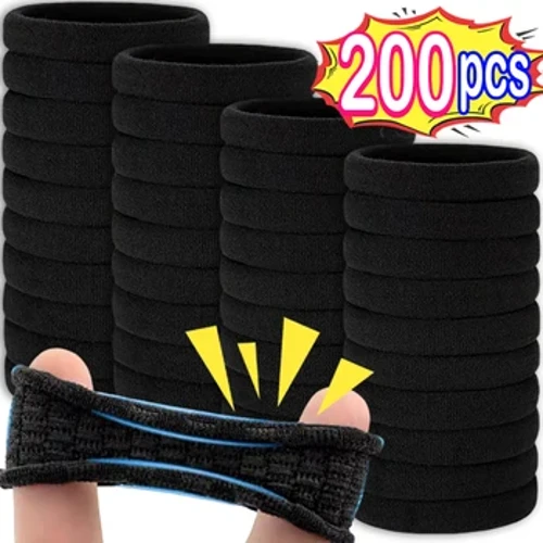 50/200Pcs Emakumeen Neska kolore nahasiak ile zintak Oinarrizko ile gorbatak buruko banda elastikoa Ile soilak osagarriak Zaldi-buztan euskarria