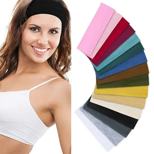 Diademas deportivas de verano para Yoga para mujer, cintas elásticas para el pelo sencillas y ajustables para correr y absorber el sudor, venta al por mayor