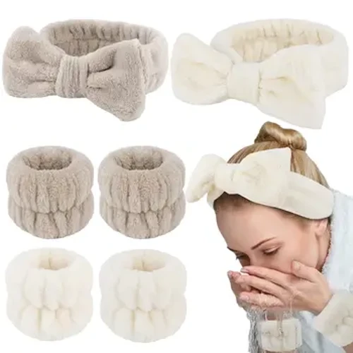 غسل الوجه Headbands للنساء قابلة لإعادة الاستخدام سبا معصمه لينة منشفة من الألياف الدقيقة الأساور النساء الفتيات تشغيل الرياضة عصابة معصم