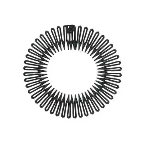 Peigne Flexible extensible en plastique, cercle complet, bandeau à dents, cerceau pour cheveux, Clip pour lavage du visage, accessoires pour cheveux fixes