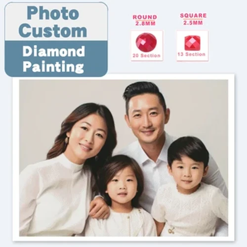 Hình Thủ Tùy Chỉnh Tranh Gắn Đá Full Vuông/Vòng Mũi Khoan Cross Stitch Khảm Kim Cương Thêu Cá Tính Hình Ảnh Trang Trí Nghệ Thuật