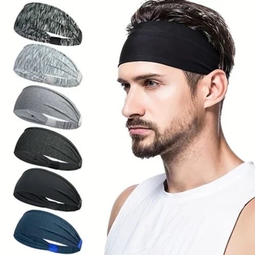 Fasce sportive per uomo Donna Palestra Yoga Fasce per capelli per il sudore Fasce per capelli elastiche morbide Fasce per lo sport all'aria aperta