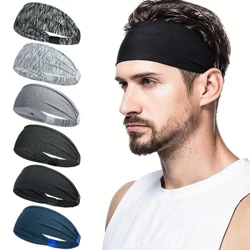 Erkekler Kadınlar Için spor Bantlar Spor Salonu Yoga Ter Saç Bantları Yumuşak Elastik Hairbands Streç Açık Spor Ter Bantları