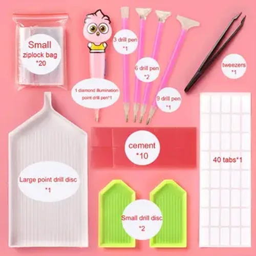 Accessoires de peinture diamant à faire soi-même, peinture diamant, point de croix, stylo de broderie 5D, ensemble d'outils, Kit de stylos à colle mosaïque, pincettes