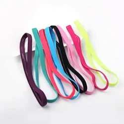 1pc Candy Renkli Kadın Erkekler Yoga Saç Bantları Spor Kafa Bandı Kızlar Sport Anti-Slip Sweat Bandı Spor Spor Salonu Futbol Koşu Ter Band