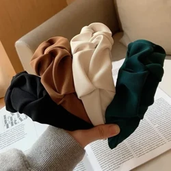 Nei Moud Hoer Hoop Hoer Bands fir Fraen Meedercher Blummen Solid Faarf Headbands Designer Breet Hoer Band Hoer Accessoiren Headwear