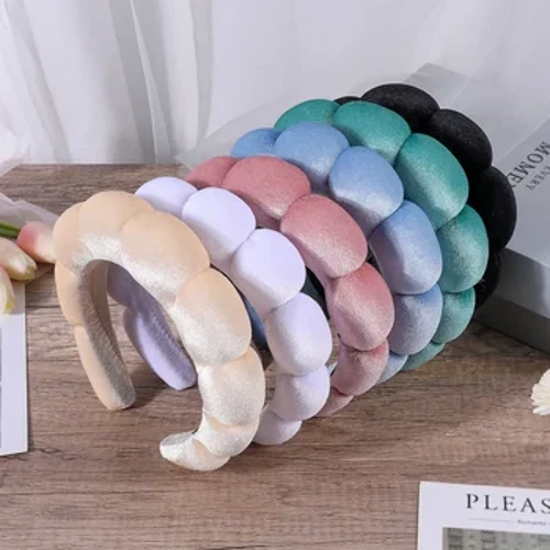 Bante de burete pentru femei pentru fete fete puffy păr de machiaj cu bule de machiaj terry terry coft co -spa retro păr de păr pentru femei accesorii pentru păr
