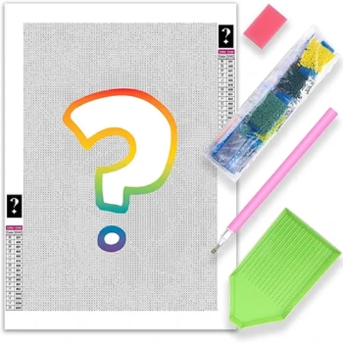5D Mystery Diamantmalerei Überraschungsgeschenk Zufälliges Bild Mysteriöse Diamantstickerei Vollbohrer DIY Heimdekor Kindergeschenke