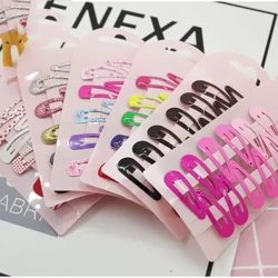 10pcs nou desen animat tip cartof metal color fete fete părul părului de păr pentru copii pentru copii accesorii pentru copii