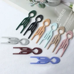 Acetic Acid U-shaped Wave Hair Stick For Woman Vintage Simple Hairstyling Hairpins Headwear Girls Elegant Accessories