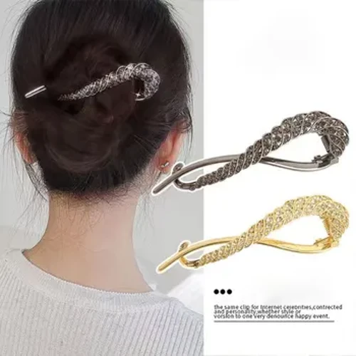 Zortzi irudi bikainak Rhinestone bihurritu ile-klip dotoreak distiratsuak ile-osagarriak luxuzko hortzak modako bitxiak emakumeentzat