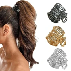 Agrafe de păr geometrice goale de culoare aurie de modă, gheare de păr din metal, agrafă de păr în cruce, agrafă pentru păr, agrafă de păr, accesorii de păr pentru femei