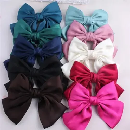 Módna stuha Sponky do vlasov Veľká veľká mašľa do vlasov Pre ženy Dievčatá Saténové Trendy Dámske Spony do vlasov Nové Roztomilé Barrette Doplnky do vlasov
