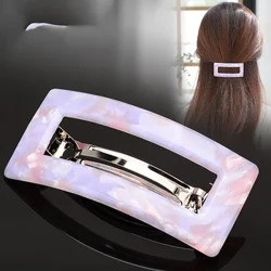 Fraen Hoer Klauen Hoer Nadel Barrettes Leopard Print Hoer Clips Grouss Geometrie Kappbekleedung fir Meedchen Ponytail Hoer Accessoiren Hoergrip