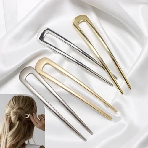 Syml U Siâp Gwallt Clipiau Pinnau ar gyfer Merched Merched Ffyn Gwallt Metel Bride Hair Styling Affeithwyr Hairpins Barrettes Cyfanwerthu