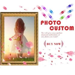 Llun Paentio Diemwnt Custom 5D DIY Llun o Brodwaith Diemwnt Rhinestones 3D Cross Stitch Addurn Priodas Cartref