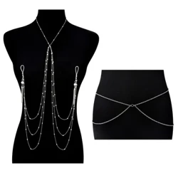 2pcs Izindandatho Zezingono Zezingono Zensimbi Engagqwali Ezine-Chain, Isethi Esesinqeni, Ubucwebe Beketango Lomzimba Wengono