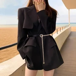 Thắt lưng mỏng nữ Kim loại đen eo Dây chuyền Áo sơ mi thời trang Trang trí phù hợp với Đầm đa năng Sơ mi dây chuyền GM103